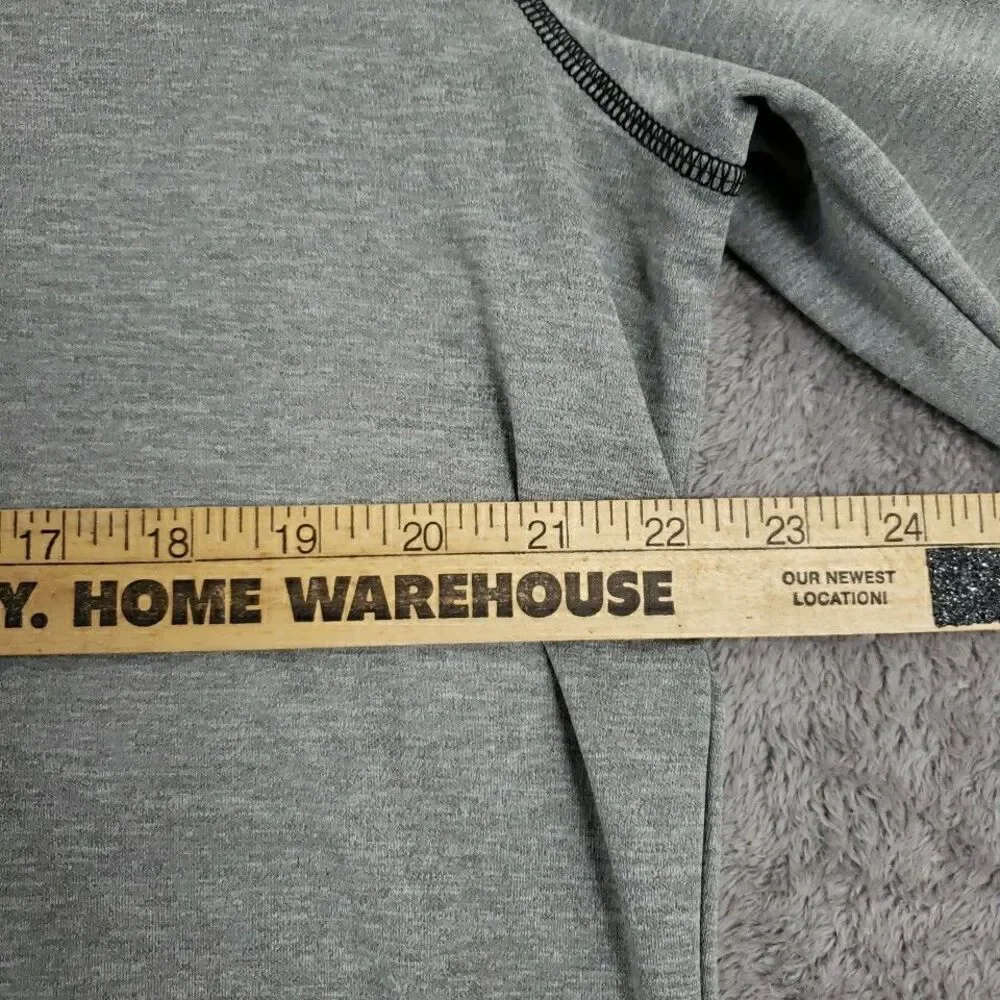 Adidas Golf Pullover Shirt 1/4 ZIP Mens Size L Performance Polyester Gray